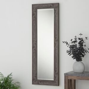 Three Posts Greenlawn Curved Profile Grey Accent Wall Mirror Light Grey 45.5cm H x 129.5cm W Three Posts Greenlawn Curved Profile Grey Accent Wall Mirror Light Grey 45.5cm H x 129.5cm W