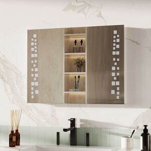 Ivy Bronx Evelyn Fog Free Bathroom/Vanity Mirror with Shaver socket Clear 60cm H X 80cm W X 4.5cm D Ivy Bronx Evelyn Fog Free Bathroom/Vanity Mirror with Shaver socket Clear 60cm H X 80cm W X 4.5cm D