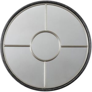 Ebern Designs Eleck Round Metal Framed Wall Mounted Accent Mirror in Silver Silver 60cm H x 60cm W Ebern Designs Eleck Round Metal Framed Wall Mounted Accent Mirror in Silver Silver 60cm H x 60cm W