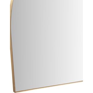 17 Stories Metal Arch Mirror Brushed Brass 120cm H X 90cm W X 3cm D 17 Stories Metal Arch Mirror Brushed Brass 120cm H X 90cm W X 3cm D