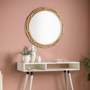 Canora Grey Richy Round Metal Framed Wall Mounted Accent Mirror in Gold Gold 80cm H X 80cm W X 2.5cm D Canora Grey Richy Round Metal Framed Wall Mounted Accent Mirror in Gold Gold 80cm H X 80cm W X 2.5cm D