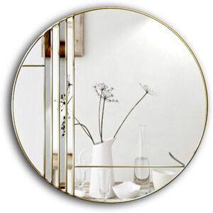 Canora Grey Kaci Wall Mounted Accent Mirror Gold 60cm H X 60cm W X 2cm D Canora Grey Kaci Wall Mounted Accent Mirror Gold 60cm H X 60cm W X 2cm D