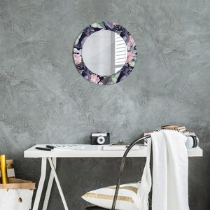 East Urban Home Huldar Round Glass Framed Wall Mounted Accent Mirror Multicolour Cranes Birds 50cm H x 50cm W East Urban Home Huldar Round Glass Framed Wall Mounted Accent Mirror Multicolour Cranes Birds 50cm H x 50cm W