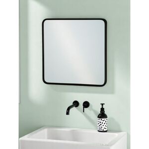 17 Stories Laila-Rose Metal Framed Wall Mounted Bathroom Mirror Black 40cm H X 40cm W X 1.27cm D 17 Stories Laila-Rose Metal Framed Wall Mounted Bathroom Mirror Black 40cm H X 40cm W X 1.27cm D