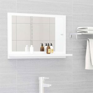 Ebern Designs Burridge Framed Wall Mounted Bathroom Mirror White 37cm H X 60cm W X 10.5cm D Ebern Designs Burridge Framed Wall Mounted Bathroom Mirror White 37cm H X 60cm W X 10.5cm D