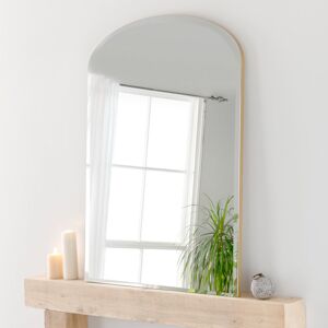 Ebern Designs Isaian Wood Framed Leaning Overmantle Mirror Matt Gold 120cm H X 91cm W X 2cm D Ebern Designs Isaian Wood Framed Leaning Overmantle Mirror Matt Gold 120cm H X 91cm W X 2cm D