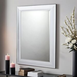 Etta Avenue Abbeyville Framed Wall Mounted Accent Mirror White 102.5cm H x 74.5cm W Etta Avenue Abbeyville Framed Wall Mounted Accent Mirror White 102.5cm H x 74.5cm W