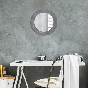 East Urban Home Huldar Round Glass Framed Wall Mounted Accent Mirror Dark Gray Concrete Texture 50cm H x 50cm W East Urban Home Huldar Round Glass Framed Wall Mounted Accent Mirror Dark Gray Concrete Texture 50cm H x 50cm W