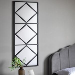 Ebern Designs Ernesa Ernesa Metal Framed Wall Mounted Full Lenght Mirror in Black 120cm H X 50cm W X 2.5cm D Ebern Designs Ernesa Ernesa Metal Framed Wall Mounted Full Lenght Mirror in Black 120cm H X 50cm W X 2.5cm D