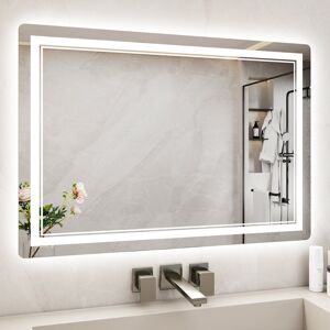 Metro Rectangle Mirror White 70cm W x 100cm D Metro Rectangle Mirror White 70cm W x 100cm D