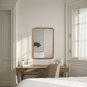 17 Stories Oak Framed Large Full Length Mykelti Mirror Oak Wood 120cm H x 80cm W 17 Stories Oak Framed Large Full Length Mykelti Mirror Oak Wood 120cm H x 80cm W