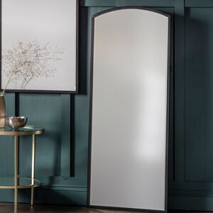 Ebern Designs Geert Thora Metal Framed Full Length Arch Mirror Black 150 cm H x 60 cm W Ebern Designs Geert Thora Metal Framed Full Length Arch Mirror Black 150 cm H x 60 cm W