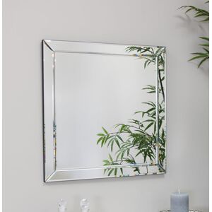 Ebern Designs Elbring Glass Framed Wall Mounted Accent Mirror in Silver Silver 50cm H X 50cm W X 5cm D Ebern Designs Elbring Glass Framed Wall Mounted Accent Mirror in Silver Silver 50cm H X 50cm W X 5cm D