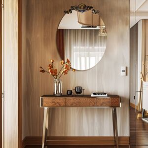 Rosdorf Park Ursina Oval Mirror Brass 84.5 cm H x 60 cm W Rosdorf Park Ursina Oval Mirror Brass 84.5 cm H x 60 cm W