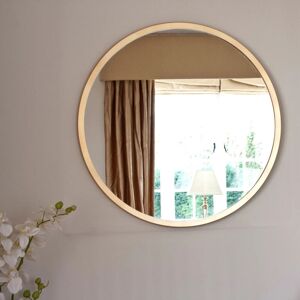 Latitude Run Contemporary Simple Round Mirror Gold Gold 80 cm H x 80 cm W Latitude Run Contemporary Simple Round Mirror Gold Gold 80 cm H x 80 cm W