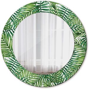 East Urban Home Huldar Round Glass Framed Wall Mounted Accent Mirror Green Tropical Palm 50cm H x 50cm W East Urban Home Huldar Round Glass Framed Wall Mounted Accent Mirror Green Tropical Palm 50cm H x 50cm W
