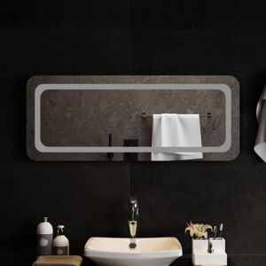 Metro Abularach Lighted Wall Mounted Bathroom Mirror 40 cm H x 100 cm W Metro Abularach Lighted Wall Mounted Bathroom Mirror 40 cm H x 100 cm W