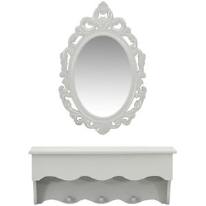 Astoria Grand Labbe Wood Wall Mounted Accent Mirror White 8.85cm H X 21.65cm W X 15cm D Astoria Grand Labbe Wood Wall Mounted Accent Mirror White 8.85cm H X 21.65cm W X 15cm D