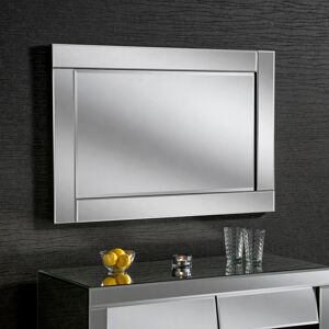 Zipcode Design Maura Glass Framed Wall Mounted Accent Mirror Black 61cm H x 91cm W Zipcode Design Maura Glass Framed Wall Mounted Accent Mirror Black 61cm H x 91cm W