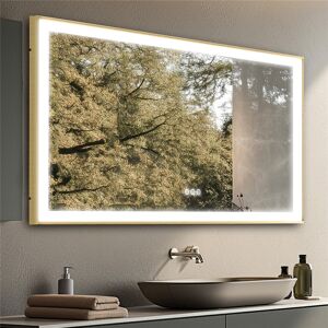 Fairmont Park Throssell Aluminium Rectangle LED Wall Mirror Gold 78 cm x 151 cm Fairmont Park Throssell Aluminium Rectangle LED Wall Mirror Gold 78 cm x 151 cm