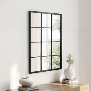 Borough Wharf Metal Rectangle Mirror Black 90cm H X 60cm W X 2cm D Borough Wharf Metal Rectangle Mirror Black 90cm H X 60cm W X 2cm D