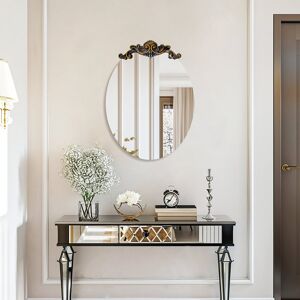 Rosdorf Park Ursina Oval Mirror Brass 94.5 cm H x 70 cm W Rosdorf Park Ursina Oval Mirror Brass 94.5 cm H x 70 cm W