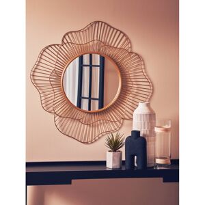 Fairmont Park Munster Novelty Metal Framed Wall Mounted Accent Mirror in Gold Gold 80cm H X 80cm W X 5cm D Fairmont Park Munster Novelty Metal Framed Wall Mounted Accent Mirror in Gold Gold 80cm H X 80cm W X 5cm D
