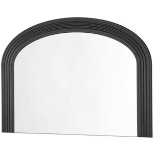Ebern Designs Zen Arched Curved Mantle Mirror Black 80cm H X 112cm W X 2cm D Ebern Designs Zen Arched Curved Mantle Mirror Black 80cm H X 112cm W X 2cm D