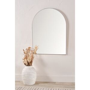 17 Stories Metal Arch Mirror Brushed Nickel 120cm H X 90cm W X 3cm D 17 Stories Metal Arch Mirror Brushed Nickel 120cm H X 90cm W X 3cm D