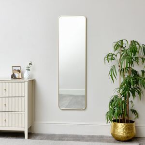 Fairmont Park Tall Gold Curved Framed Wall / Leaner Mirror 135Cm X 40Cm Gold 135cm H x 40cm W Fairmont Park Tall Gold Curved Framed Wall / Leaner Mirror 135Cm X 40Cm Gold 135cm H x 40cm W