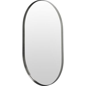 17 Stories Oval Stainless Steel Framed Wall Mounted Accent Mirror Brushed Silver 90cm H X 60cm W X 3cm D 17 Stories Oval Stainless Steel Framed Wall Mounted Accent Mirror Brushed Silver 90cm H X 60cm W X 3cm D