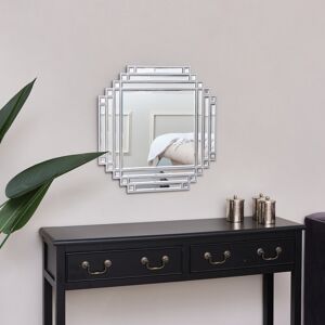 Fairmont Park Isabeth Metal Framed Wall Mounted Bathroom Mirror Silver 55cm H X 55cm W X 2cm D Fairmont Park Isabeth Metal Framed Wall Mounted Bathroom Mirror Silver 55cm H X 55cm W X 2cm D