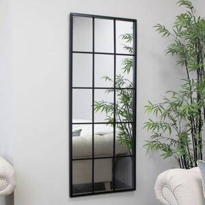 Rosalind Wheeler Extra Large Matt Black Window Mirror 205cm x 59cm 144cm H X 59cm W X 5cm D Rosalind Wheeler Extra Large Matt Black Window Mirror 205cm x 59cm 144cm H X 59cm W X 5cm D