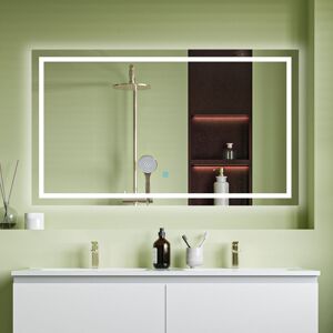 Metro Maegan Rectangle Wall Mirror White 120 cm x 70 cm Metro Maegan Rectangle Wall Mirror White 120 cm x 70 cm