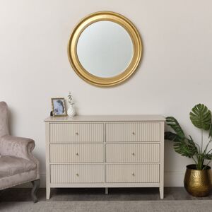 Lark Manor Cato Round Mirror Gold 80cm H;80cm H Lark Manor Cato Round Mirror Gold 80cm H;80cm H