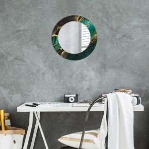 East Urban Home Huldar Round Glass Framed Wall Mounted Accent Mirror in Blue Green Marble Green 50cm H x 50cm W East Urban Home Huldar Round Glass Framed Wall Mounted Accent Mirror in Blue Green Marble Green 50cm H x 50cm W