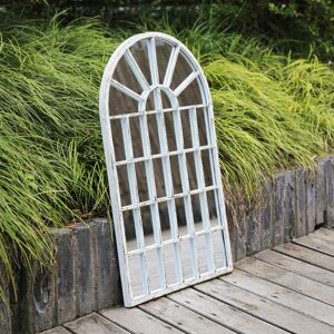 Lily Manor Milano Arch Metal Framed Wall Mounted Accent Mirror White 77cm H x 49cm W Lily Manor Milano Arch Metal Framed Wall Mounted Accent Mirror White 77cm H x 49cm W