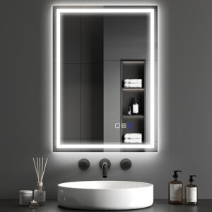 Metro Rectangle LED Mirror 60 cm H x 80 cm W Metro Rectangle LED Mirror 60 cm H x 80 cm W