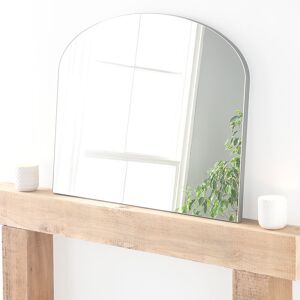 Canora Grey Efraim Wood Framed Leaning Overmantle Mirror Soft Silver 69cm H X 91cm W X 2cm D Canora Grey Efraim Wood Framed Leaning Overmantle Mirror Soft Silver 69cm H X 91cm W X 2cm D