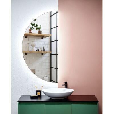 Metro Chemene Round Mirror Medium Yellow Wood 60x 120 cm Metro Chemene Round Mirror Medium Yellow Wood 60x 120 cm
