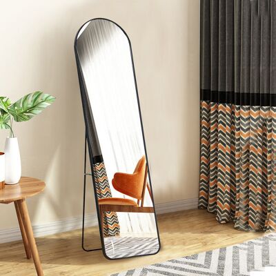 17 Stories Lourinda Metal Framed Full Length Mirror Black 150 cm H x 50 cm W 17 Stories Lourinda Metal Framed Full Length Mirror Black 150 cm H x 50 cm W