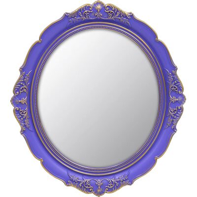 Astoria Grand Vintage Oval Mirror -Decorative Hanging Mirror Purple 37.59cm H X 13.1cm W X 0.1cm D Astoria Grand Vintage Oval Mirror -Decorative Hanging Mirror Purple 37.59cm H X 13.1cm W X 0.1cm D