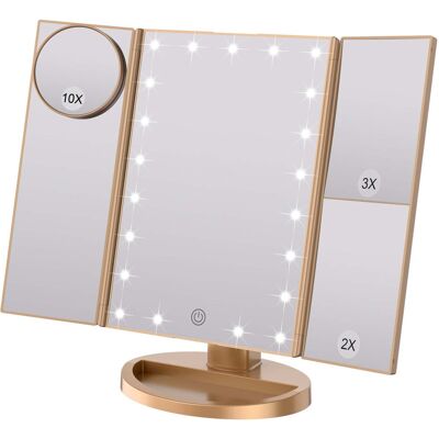 Metro Demetrias Rectangle Floor Mirror Gold 27.5cm H X 34.5cm W X 15.8cm D Metro Demetrias Rectangle Floor Mirror Gold 27.5cm H X 34.5cm W X 15.8cm D