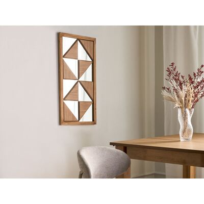 Metro Solid Wood Rectangle Floor Mirror Brown 75cm H X 40cm W X 3cm D Metro Solid Wood Rectangle Floor Mirror Brown 75cm H X 40cm W X 3cm D