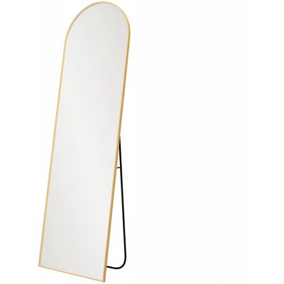 17 Stories 165cm Full Length Free Standing Floor Mirror Arched Decor Golden Frame Black 1.3cm H X 165cm W X 60cm D 17 Stories 165cm Full Length Free Standing Floor Mirror Arched Decor Golden Frame Black 1.3cm H X 165cm W X 60cm D