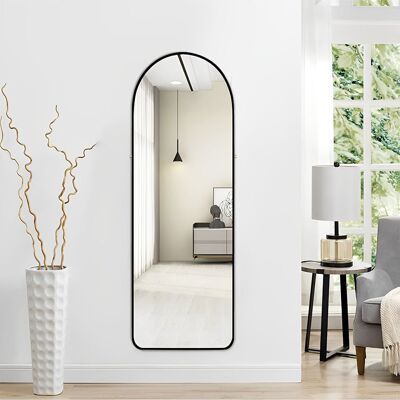 17 Stories Metal Arch Dressing Mirror Black 150 cm H x 40 cm W 17 Stories Metal Arch Dressing Mirror Black 150 cm H x 40 cm W