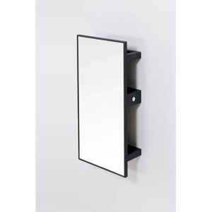 Ebern Designs Demasky Framed Wall Mounted Bathroom Mirror black 61.5 H x 31.0 W x 13.5 D cm