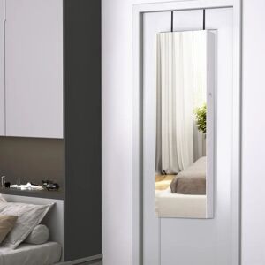 Zipcode Design Lenoir Wall Mounted Jewellery Armoire with Mirror white 120.0 H x 37.0 W x 10.0 D cm