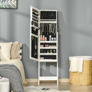 Marlow Home Co. Jewellery Armoire with Mirror white 151.5 H x 46.0 W x 36.5 D cm