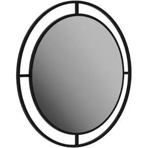 Fairmont Park Bubble Accent Mirror black 57.0 H x 57.0 W x 2.0 D cm